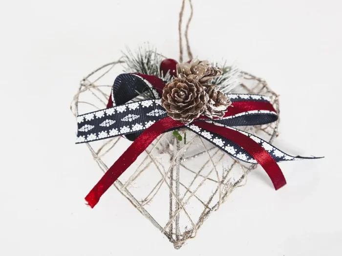 Decoracion Arbol Navidad Corazon Metal