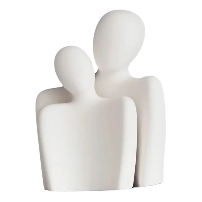 Decoración de mesa 20×5,5×14,5 cm blanca
