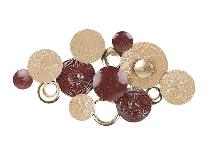 Decoración de pared BROMINE Metal 69 cm Dorado