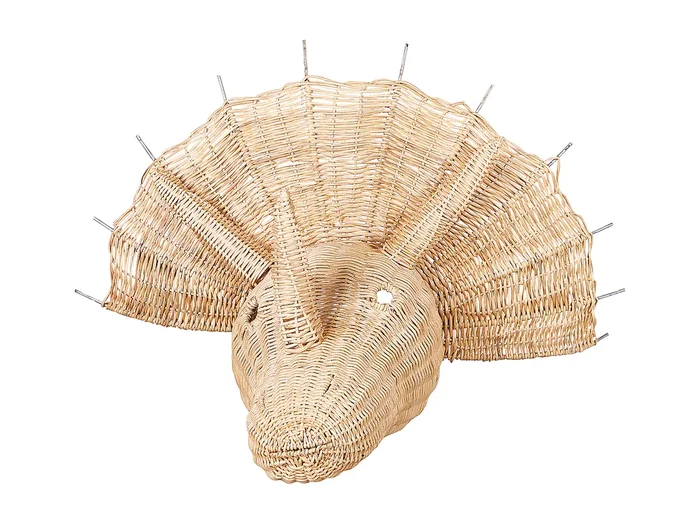 Decoración de pared Dinosaurio BIOKO Ratán 44 cm Natural