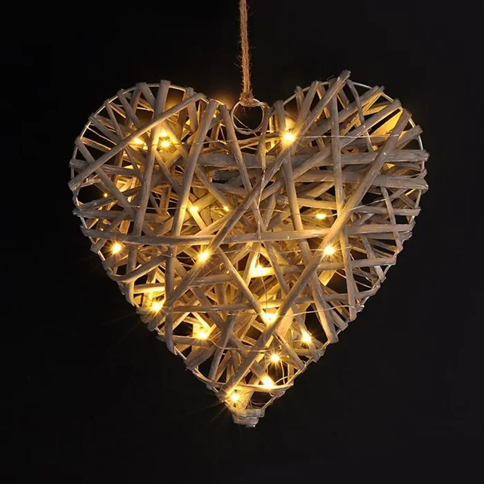 Decoración LED de Navidad LED/2xAA ratán