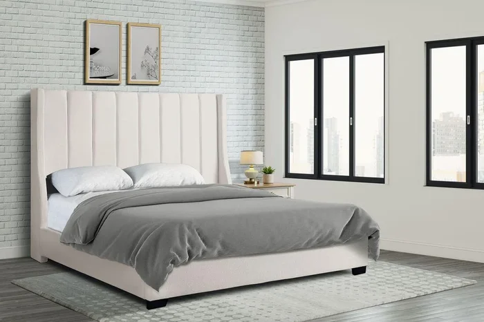 Diamond Off White 6FT Queen Bed