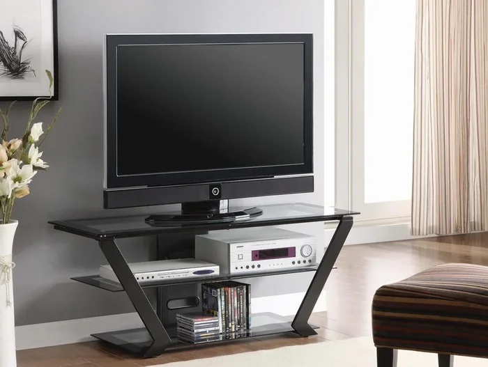 Donlyn Black 2-Tier TV Console