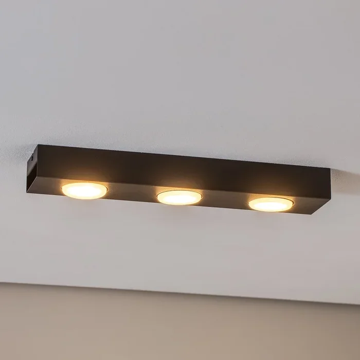 Downlight Ian en negro, 3 luces