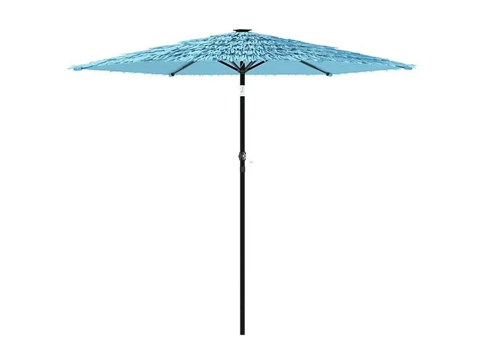 Draveil Sombrilla de jardín con poste de acero azul 268x268x226 cm