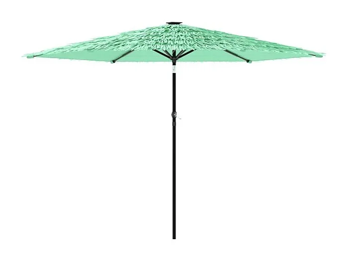 Draveil Sombrilla de jardín con poste de acero verde 288x288x225 cm