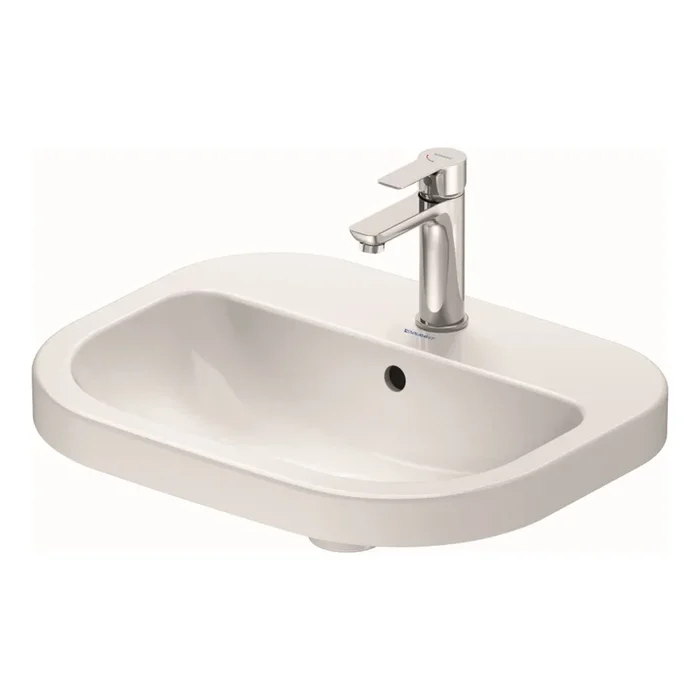 Duravit 24025500002 – Lavabo suspendido D-CODE 55×44 cm cerámica/blanco brillante