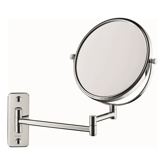 Duravit 99121000 – Espejo cosmético de pared D-CODE en cromo brillante