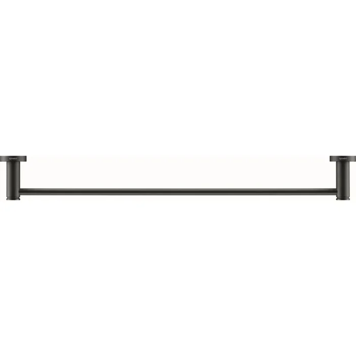 Duravit 99244600 – Toallero de pared D-CODE 64,5 cm negro mate