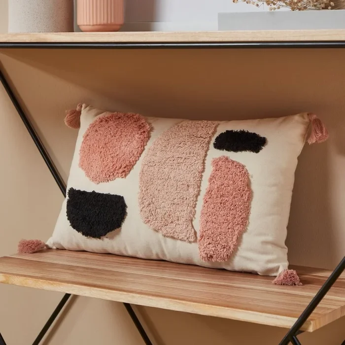 Eglo – Almohada decorativa 30×50 cm rosa