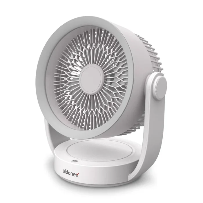 ELDONEX ESF-1010-WH – Ventilador de mesa recargable 9W/5V 4000 mAh blanco