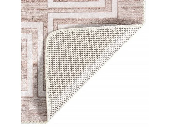 Elsje Alfombra lavable antideslizante beige 160×230 cm