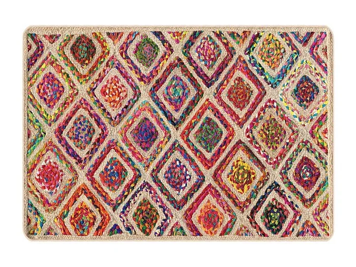 Elsje Alfombra lavable antideslizante multicolor 120×180 cm