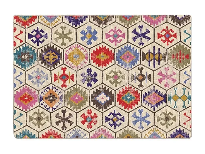 Elsje Alfombra lavable antideslizante multicolor 160×230 cm
