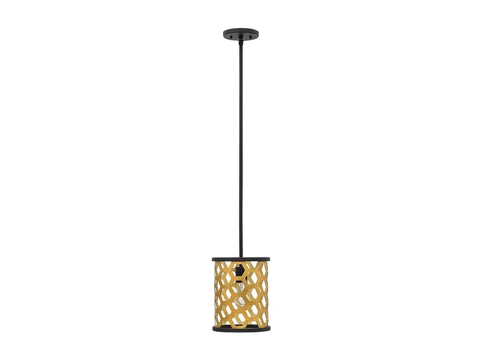Elstead Felix 1 Light Ceiling Mini Pendel Guld, E27