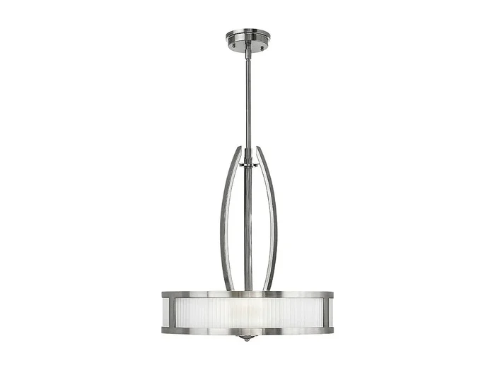 Elstead Meridian 3 ljus takhänge Borstad nickel, E27