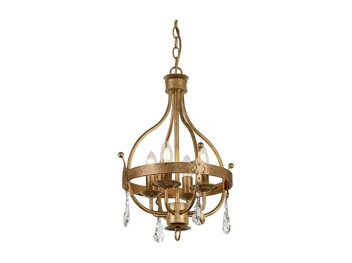 Elstead Windsor 4 ljus burhänge – guldpatina, E14