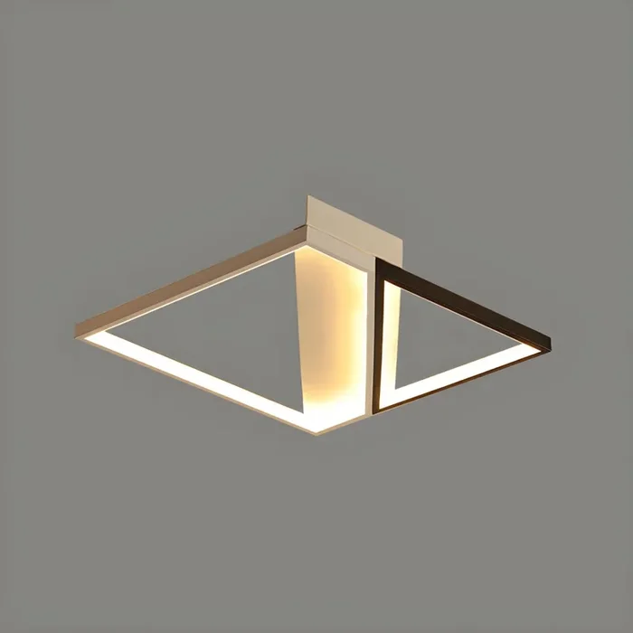 Empalme Luz de Techo LED Acrílica en Negro Iluminación de Techo Contemporánea para Sala – 110 A 120 V Negro 52,07 cm Atenuación continua