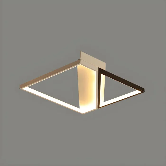Empalme Luz de Techo LED Acrílica en Negro Iluminación de Techo Contemporánea para Sala – 220 A 240 V Negro 52,07 cm Tercer Gear