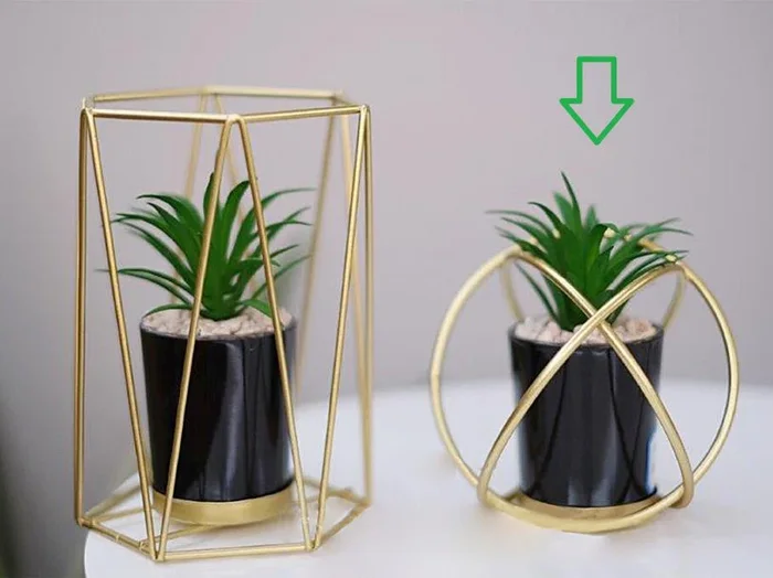 Esfera Metal C/planta
