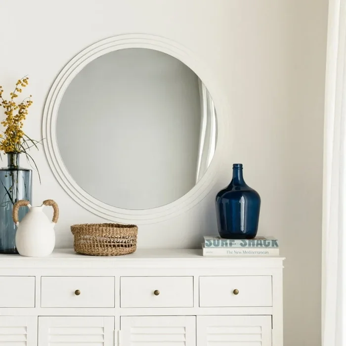 Espejo 80 cm blanco Argos Blanco – Kenay Home