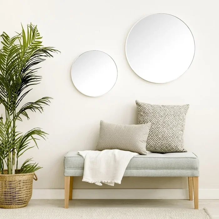 Espejo blanco mediano Egel Blanco – Kenay Home