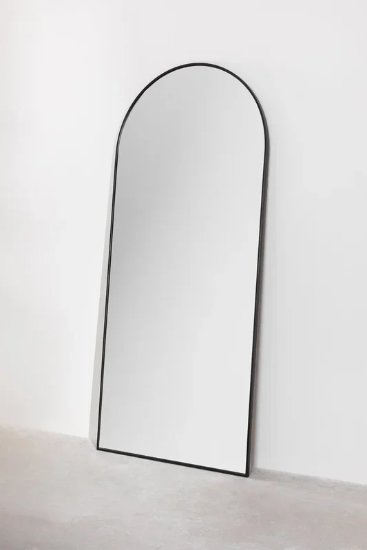 Espejo de Pared en Aluminio (50×152 cm) Naruvy Negro – SKLUM