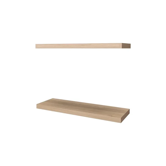 Estante flotante rovere en melamina con 2 estantes , 3.8 cm X 80 cm X 25 cm