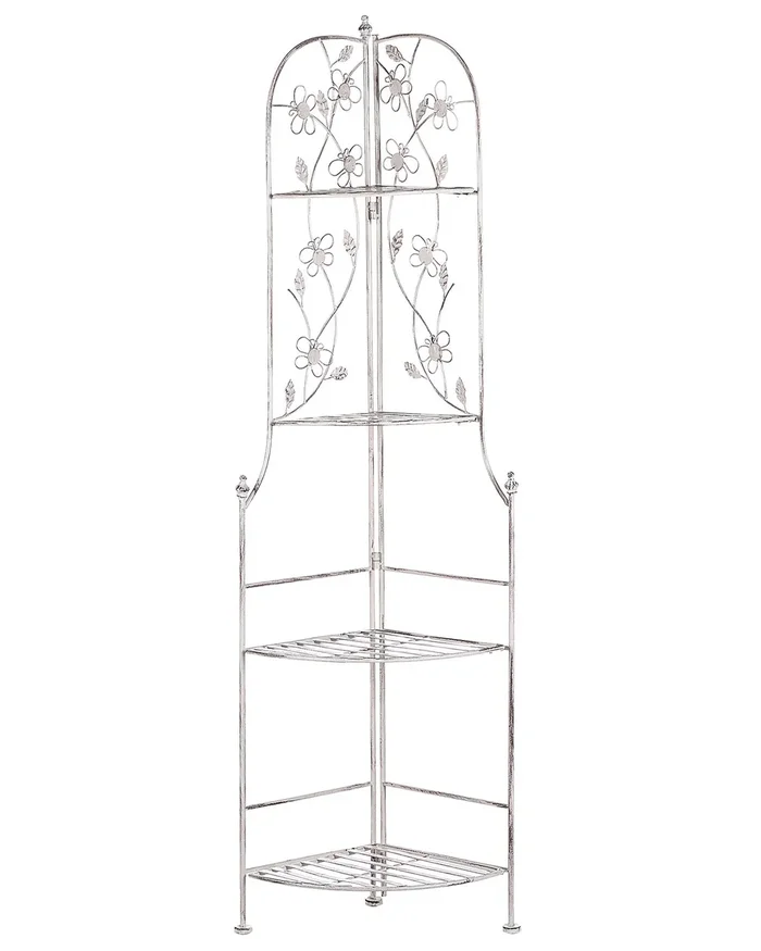 Estantería de esquina BIELLA Metal 35 cm 35 cm Blanco