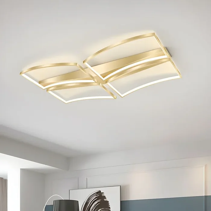 Estilo Moderno Plafón Acrílico LED Iluminación de Techo Empalme para Sala de Estar