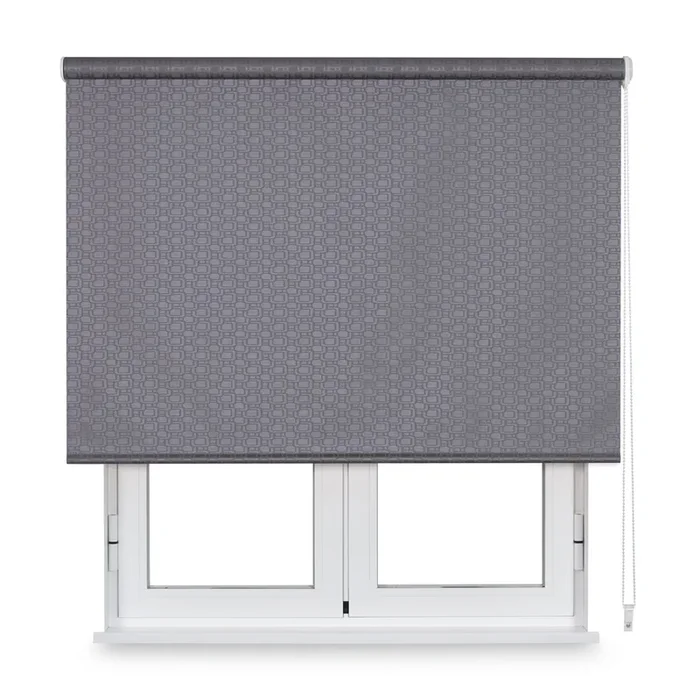 Estor Enrollable Traslúcido Link Bright Brass Gris 105 X 190cm