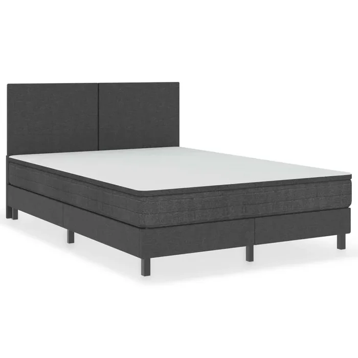 Estructura de cama Box Spring tela gris 180×200 cm