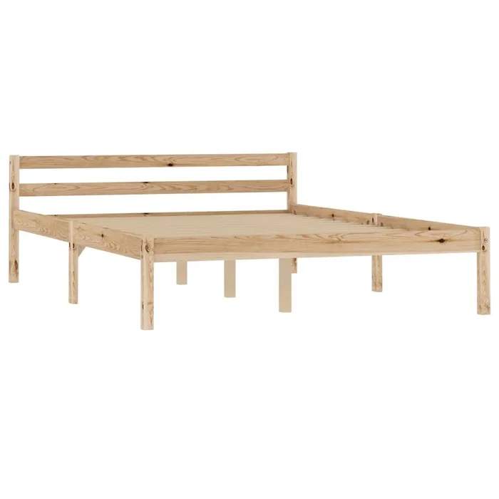 Estructura de cama de madera maciza de pino 120×200 cm
