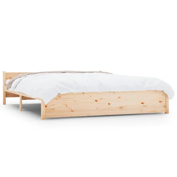 Estructura de cama madera maciza 200×200 cm