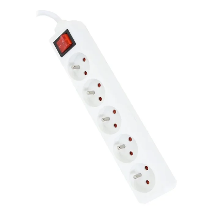 Extensión con interruptor 5Z Type E 5m blanco