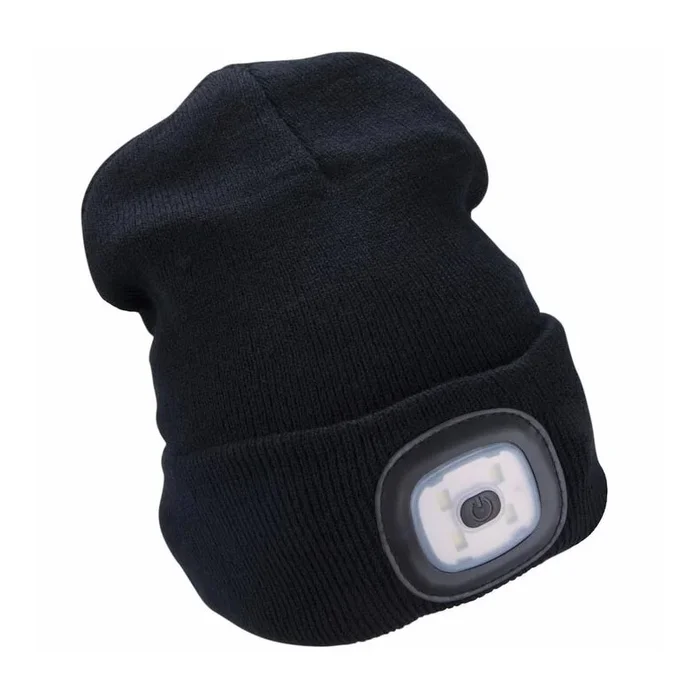 Extol – Gorra con linterna frontal y carga USB 300 mAh negro talla UNI