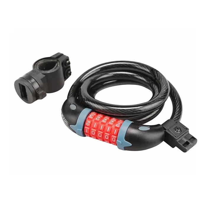Extol Premium – Candado de rueda con cable de 12×1200 mm y código de 4 dígitos