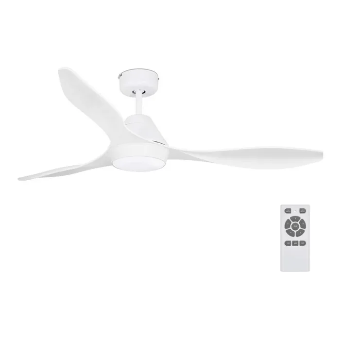 FARO 33346 – Ventilador de techo LED POLARIS LED/18W/230V blanco d. 132 cm + mando a distancia