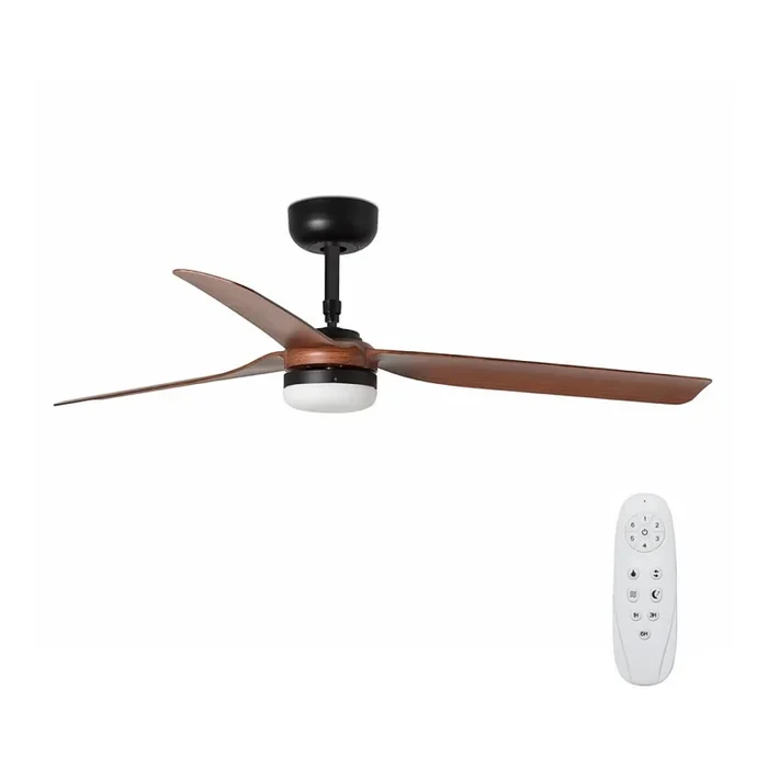 FARO 33817-21 – Ventilador de techo LED PUNT LED/24W/230V 3000/4000/6500K marrón/negro + control remoto