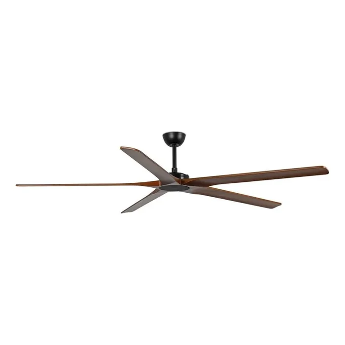 FARO 34190WT – Ventilador de techo BIGWOOD XL pino/negro Ø 200 cm Wi-Fi Tuya + mando a distancia