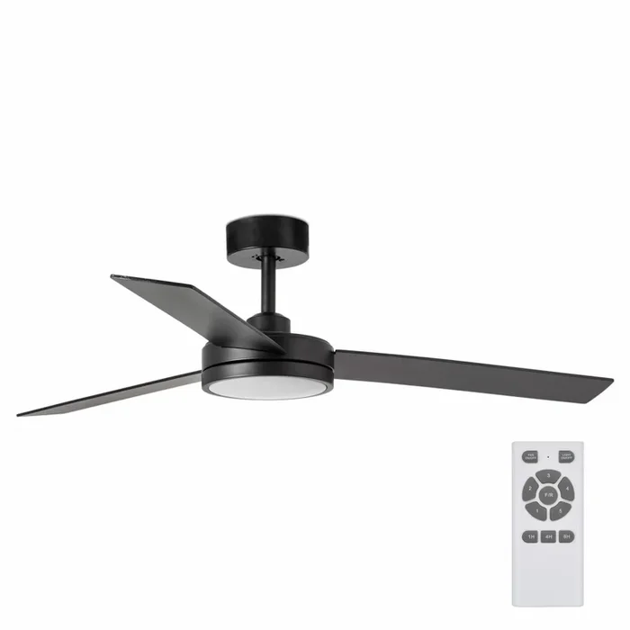 FARO 34261 – Ventilador de techo LED BARTH LED/24W/230V negro + control remoto