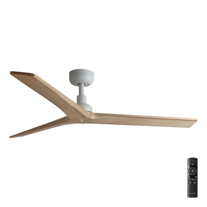 FARO 34280 – Ventilador de techo KLIM M pino/blanco diá. 125 cm + control remoto