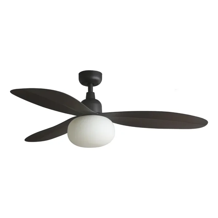 FARO 34301-11L – Ventilador de techo PALMA 1xE27/15W/230V marrón diámetro 129 cm IP44 + mando a distancia