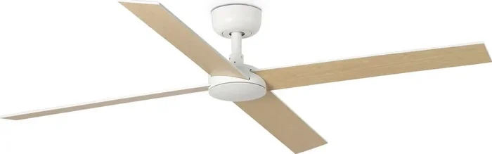 FARO 34355WT – Ventilador de techo RUDDER L blanco/beige diá. 132 cm Wi-Fi Tuya + control remoto