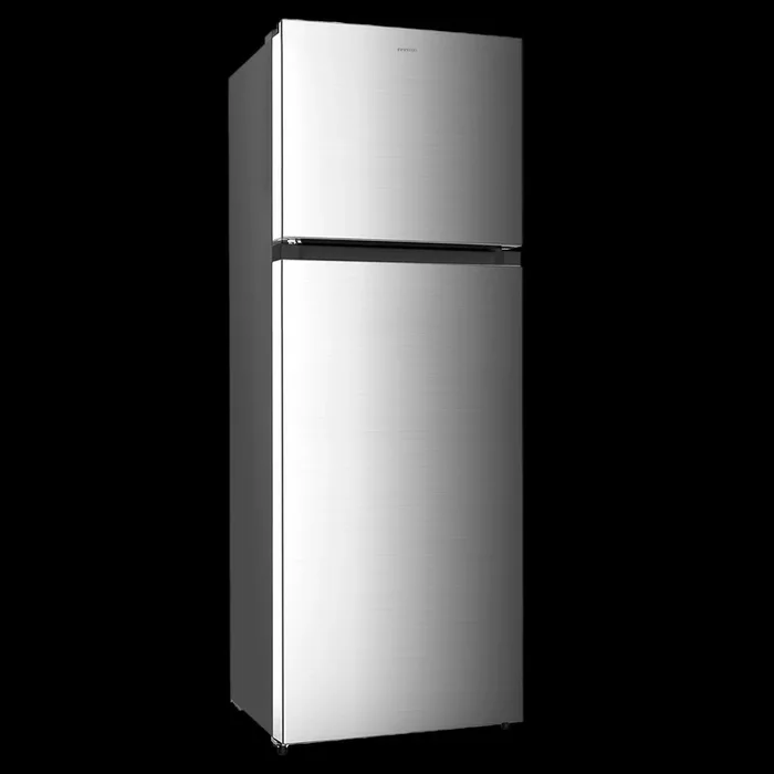 FG-300D75XER Frigorifico 2 Puertas Inox 174,5×59,5×55,5 Cm, Clssificación Energetica E, Capacidad Total Neta 300 (l), Luz Led- Infiniton