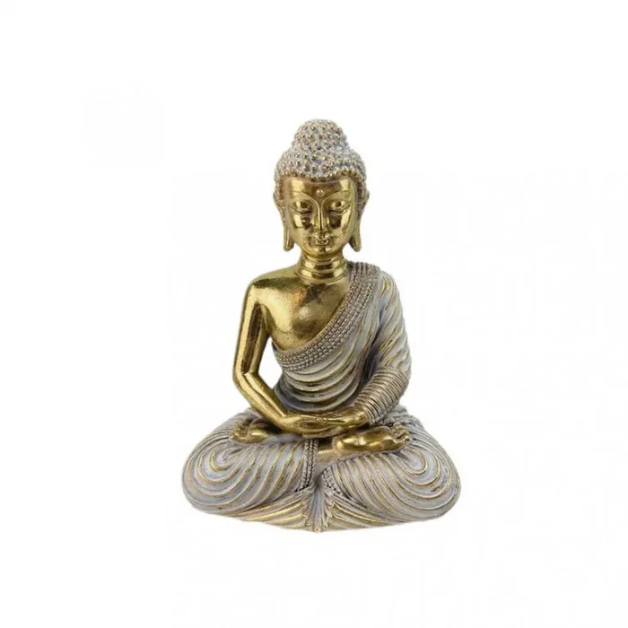 Figura Buda Resina Dorado