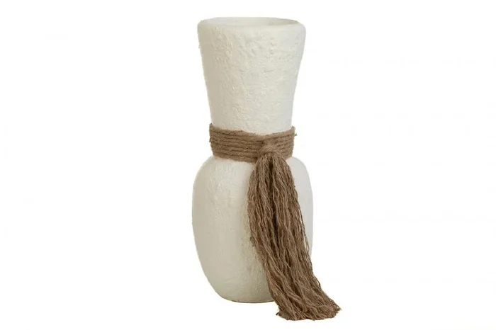 Florero Ceramica Atado Cuerda