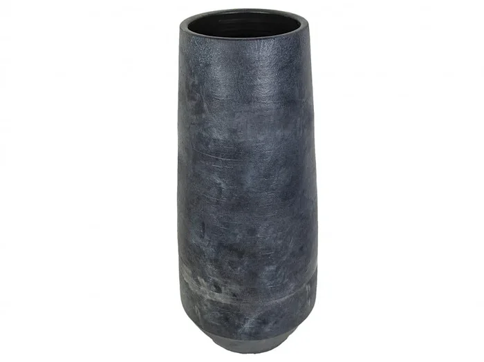 Florero Ceramica Patina Gris