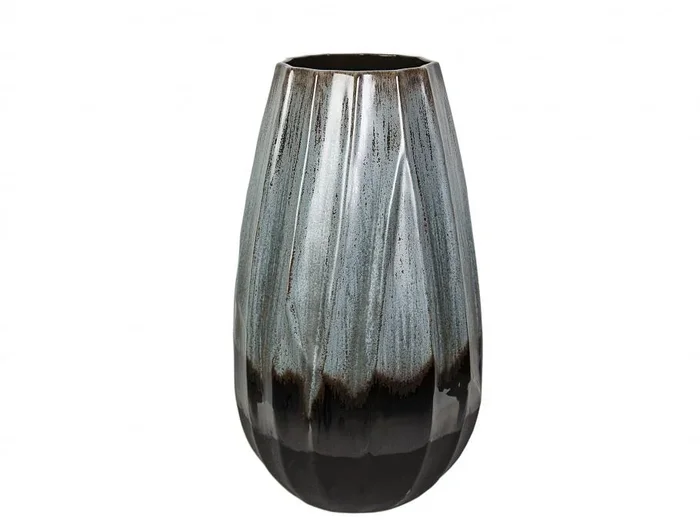 Florero Ondulado Ceramica Bitono