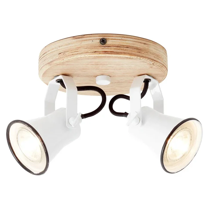 Foco de techo Seed pantallas 2 luces blanco